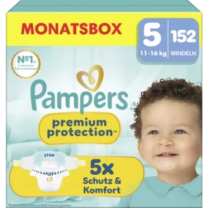 Premium Protection Windeln Gr. 5 Junior (11-16 kg) Monatsbox 152 Stück