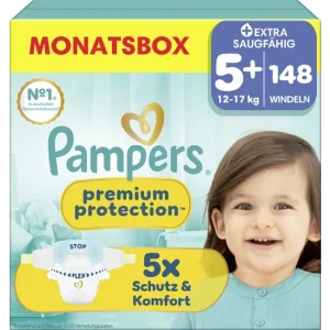 Premium Protection Windeln Gr. 5 Junior Plus 12-17kg Monatsbox